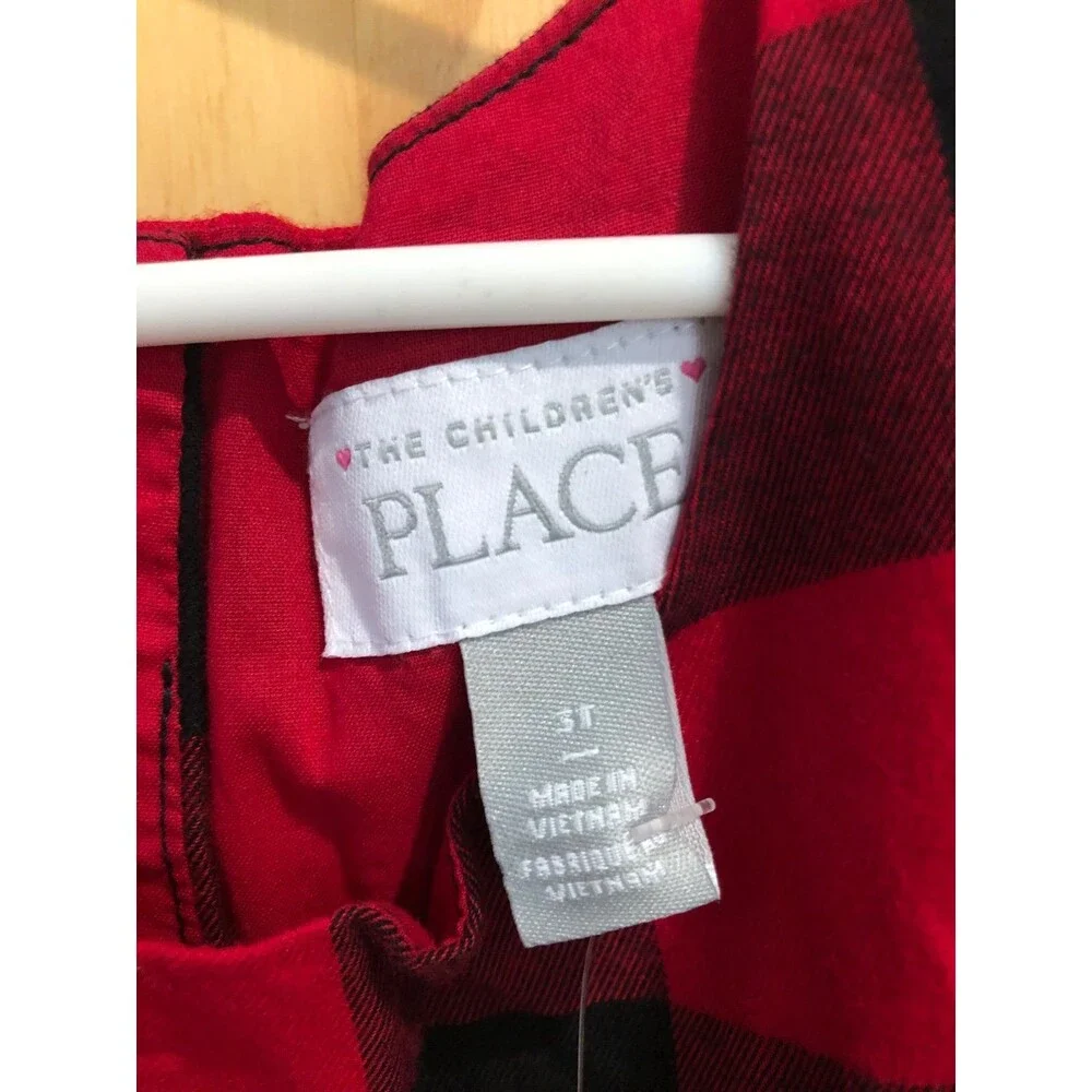 Toddler Girls Buffalo Plaid Dress -The Children’s Place - 3t